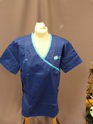 *Forty One HA2409 Mid Blue Tunic Tops Size:14 Regu