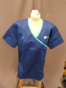 *Forty Two HA2409 Mid Blue Tunic Tops Size:20