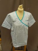 *Forty Three HA2411 Blue & White Striped Tunic Top