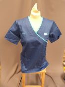 *Twenty HA2409 Mid Blue Tunics Size:8 Short