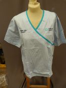 *Forty HA2411 Blue & White Striped Tunic Tops Size