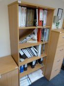 *Light Beech Five Tier Open Fronted Shelving Unit
