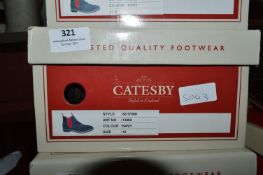 Catesby Gents Navy Suede Leather Ankle Boots Size: