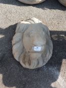 Reconstituted Limestone Lion Wall Mask