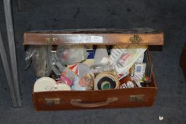 Leather Suitcase and Contents of Stationery