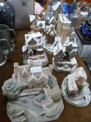 Collection of Eight Large David Winter Pottery Cot