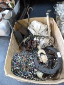 Box Containing Irons, Horseshoes, Pastry Tools and