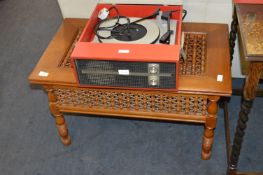 Oak Bobbin Patterned Coffee Table