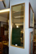 Gilt Framed Rectangular Wall Mirror