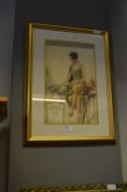 Gilt Framed Print - Huntley & Palmer's Biscuits &
