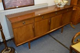 Dark Teak Sideboard with Four Door and Drawers