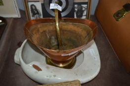Vintage Perfection Bed Pan and Copper Coal Bucket