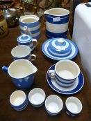 Selection of T.G Green Ltd Blue & White Cornish Wa