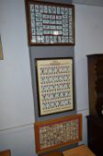 Set of Three Framed Cigarette and Cigar Card Colle