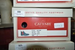 Catesby Gents Navy Suede Leather Ankle Boots Size: