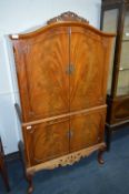 1920/30's Walnut Veneered Cocktail Cabinet with Ca