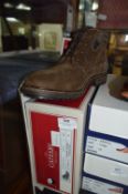 Catesby Gents Brown Leather Ankle Boots Size:9
