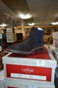 Catesby Gents Brown Suede Leather Ankle Boots Size