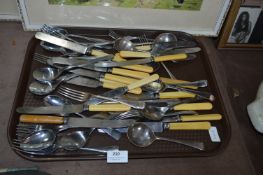 Assorted Steel and Plated Cutlery