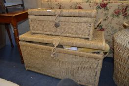 Two Ropework Storage Boxes and Contents of Soft To