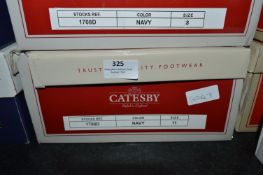 Catesby Gents Navy Suede Leather Ankle Boots Size: