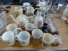 Quantity of Pottery; Teapot, Mug, Ornaments, etc.