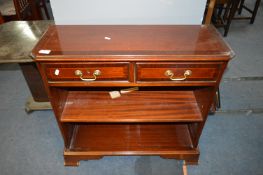 Mahogany Two Drawer Hall Cabinet