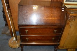 Oak Two Drawer Bureau