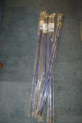 Four 5m Elasticated Whip Fishing Poles