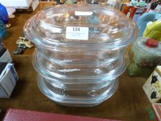 Set of Three Pyrex Roasting Dishes