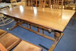 Large Oak Refectory Style Dining Table