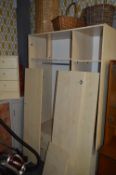 Light Beech Effect Triple Door Wardrobe Unit