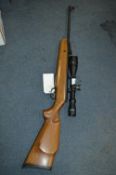 SMK109 .22 Air Rifle with Tasco Telescope Scope