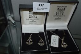 Mackintosh Inspired Designs Silver Necklace, Pende