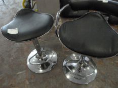 *Two Black Gaslift Barstools