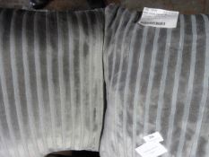 *Dobby Stripe Cushion 2pk