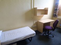 *Contents of Room 89A; Single Bed with Mattress, B