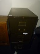 *Three Drawer Vintage Filing Cabinet