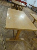 *Double Light Oak Table