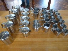 *Thirty Pieces of Stainless Steel Teaware, Sugar B