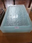 *Eleven Frosted Perspex Serving Trays