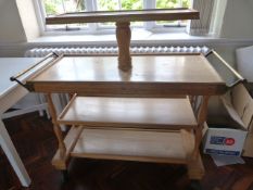 *Four Teir Mobile Sweet Trolley in Light Beech Fin