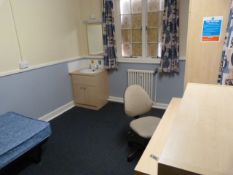 *Contents of Room 35A; Single Bed with Mattress, B