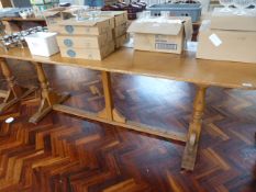 *Light Oak 7ft Refectory Table