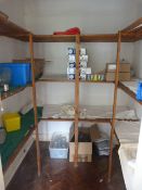 *Contents of Cupboard; Assorted New and Used Glass