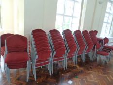 *Sixty Four Stackable Banqueting Chairs on Silver