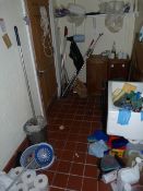 *Contents of D138; Janitors Supplies, Office Chair