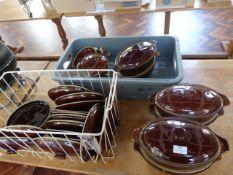 *Six Denby Casserole Dishes with Covers
