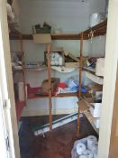 *Contents of Storeroom; Disposable Plates, Cutlery