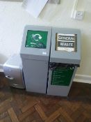 *Two Recycling Bins and a Refrigerator